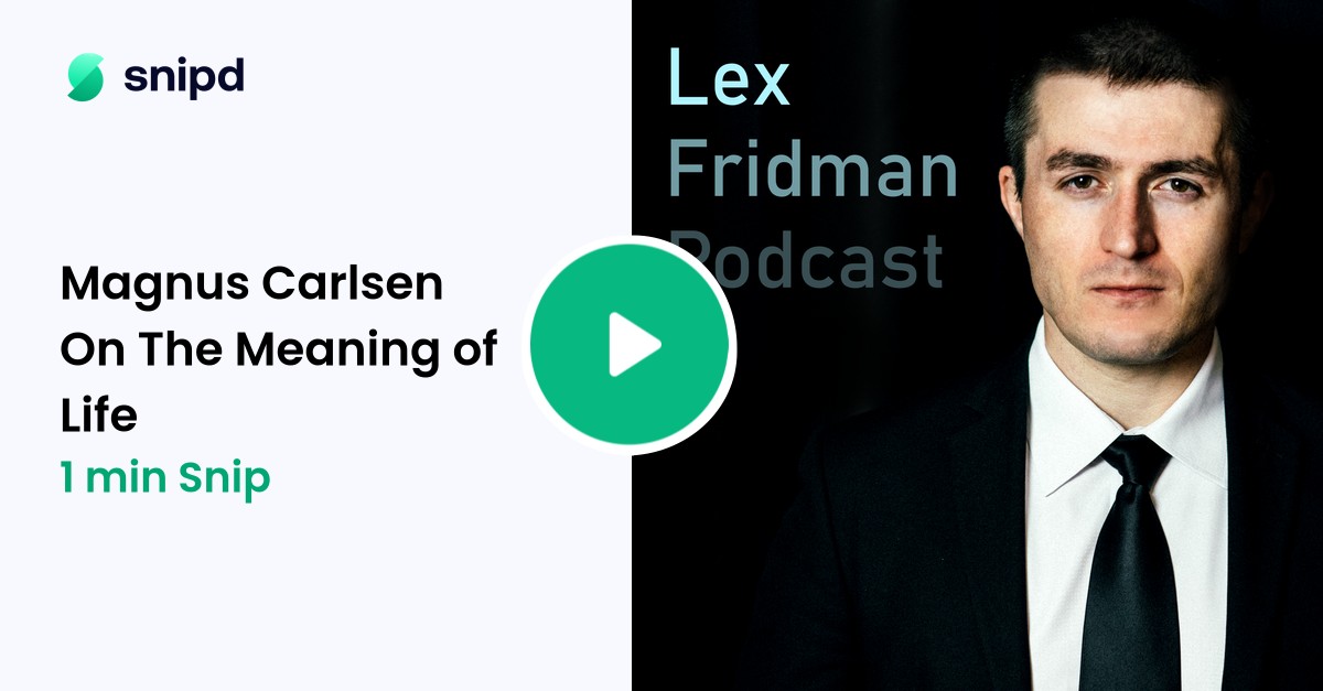 Lex Fridman interviews Magnus Carlsen