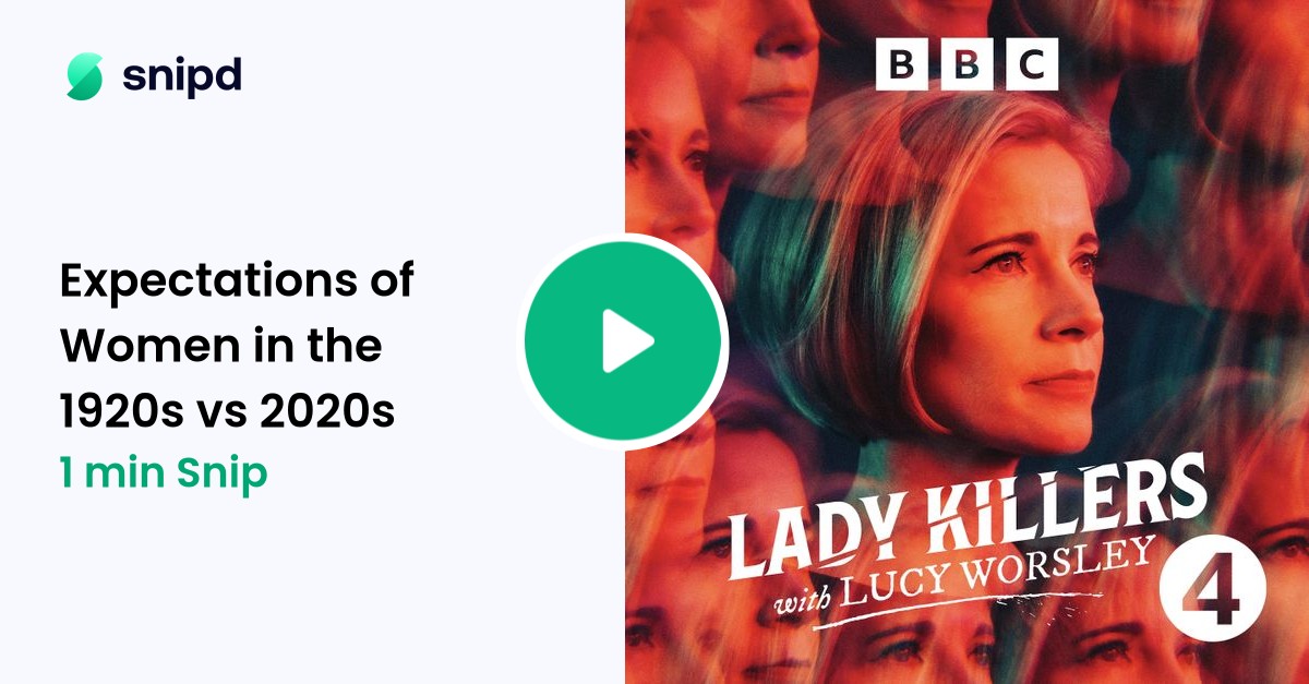 Posted snip by edgy_asa Expectations of Women in the 1920s vs 2020s